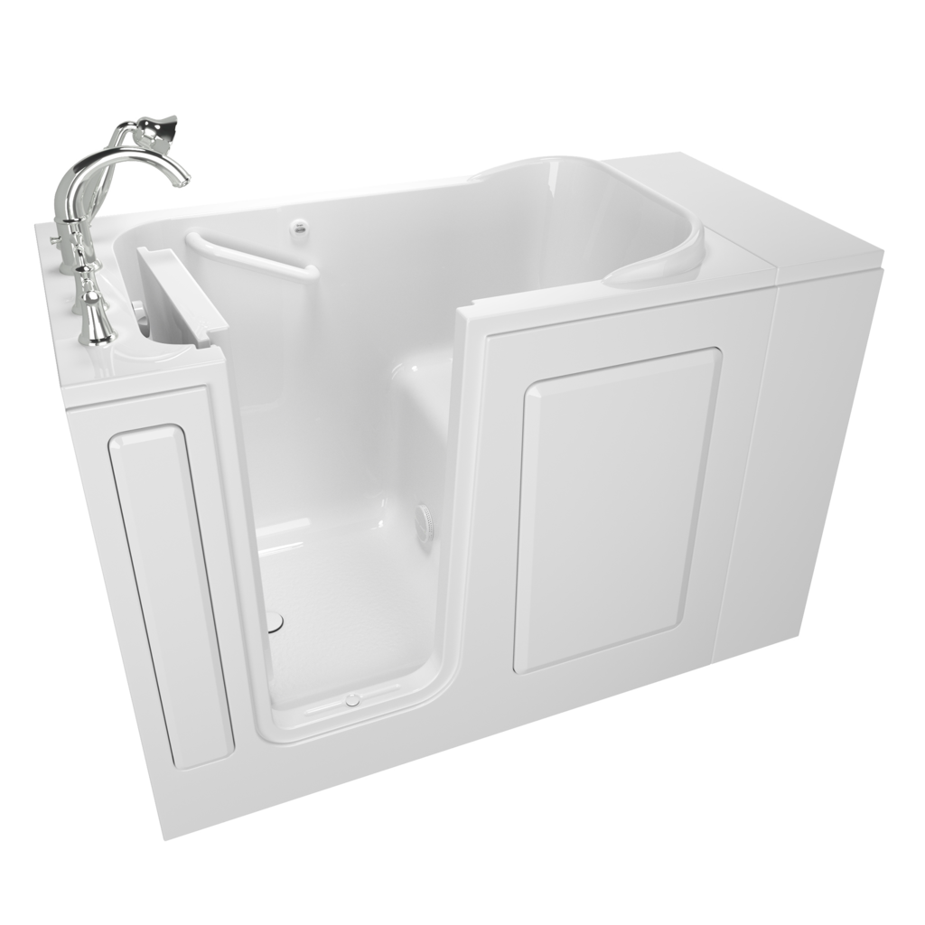 Gelcoat Value Series 28 x 48 Inch Walk in Tub With Soaking Bath   Left Hand Drain With Faucet 0